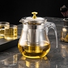 304不锈钢胆耐热玻璃泡茶壶，花茶壶玻璃，茶杯过滤茶具套装大容量