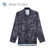 BMW studio宝马男装春夏季简约运动通勤迷彩花纹立领夹克外套男