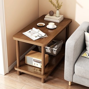 实木客厅沙发边几侧边柜简易茶几小户型阳台小方桌卧室床头置物柜