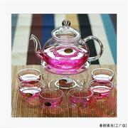 透明玻璃整套花草茶具花茶壶带过滤功夫茶具组合套装