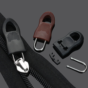 可拆卸拉链头橡胶拉锁防滑卡扣，包包外套通用拉头吊坠替换拉片配件