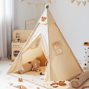 小斑鸠儿童帐篷室内印第安家用宝宝公主小房子男女孩玩具游戏屋