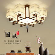 简约现代新中式吸顶灯古典大气，客厅灯中国风山水画，卧室餐厅灯具