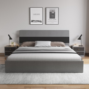 床约双人床主卧1.5米榻榻米储物床，出租房专用床板式收纳床