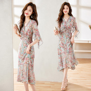 中年少妇女装连衣裙子时尚韩版25至30-35-40到45岁年轻妈妈装夏季