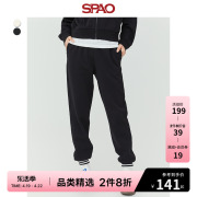 SPAO女士卫裤春季空气层舒芙蕾束脚休闲长裤SPMTD11S21