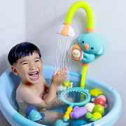 宝宝洗澡玩具抖音婴幼，儿童浴室戏水游泳沐浴电动大象花洒男孩女孩