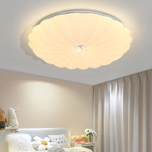 创意贝壳led吸顶灯简约现代节能大气家用遥控温馨客厅房间灯具