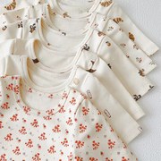 丹麦风儿童家居服儿童睡衣宝宝套装女童家居服纯棉短袖套装12款新