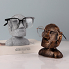 创意搞怪石像人物眼镜架摆件眼镜店，柜台道具装饰摆放架眼镜展示架