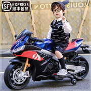 儿童电动摩托车超大号男女孩宝宝电瓶车玩具车小孩可坐人充电