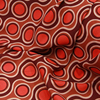 粒子纱雪纺布料进口细腻圆点红色夏季薄连衣裙衬衫服装设计师面料