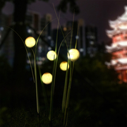 led毛毛球芦苇灯仿真植物，灯仿真芦苇灯公园，景区美陈亮化景观灯具