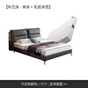 科技布床现g代简约双人床1.8米北欧主卧布艺床小户型可拆洗高脚床