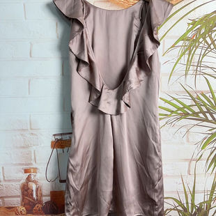 HM夏季女装设计造型荷叶边雪纺气质洋气连衣裙