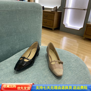 2023秋季女鞋舒适复古T字带低跟玛丽珍女单鞋 TA43509-13