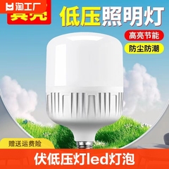 12v36v24伏低压灯led灯泡超亮节能家用e27螺口夜市工地灯直流照明