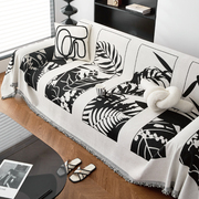 沙发套罩2024客厅沙发盖布轻奢高级感皮沙发坐垫子全包防猫抓