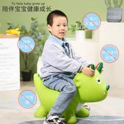 音乐跳跳马恐龙幼儿园玩具，加大加厚充气儿童骑马独角兽可坐骑