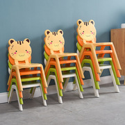 卡通加厚儿童椅子幼儿园靠背坐椅，宝宝塑料餐椅小孩，家用防滑小凳子