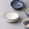 13cm多样浅口碗集合日本进口美浓饭碗汤釉下彩小碗日式陶瓷火锅碗