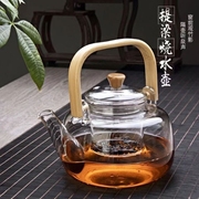 围炉煮茶壶煮茶玻璃提梁壶加厚耐热家用喝茶碳功夫茶具侧把泡茶