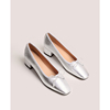 鞋匠女王×高定级(高定级)法式复古蝴蝶结芭蕾舞单鞋，粗跟浅口中跟单鞋