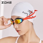 zoke洲克专业训练竞速比赛泳镜成人儿童男女童游泳镜镀膜防水防雾