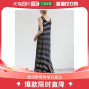 日本直邮select MOCA 女士两用条纹长款连衣裙 舒适透气 显瘦不紧
