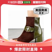 chiemihara女式perico带扣靴子，棕色橄榄色，-棕色橄榄色