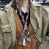 升级版 个性时尚手工编织古布绳项链男女情侣复古街头风中古日式
