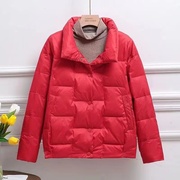 冬季保暖女士棉服韩版红色，上衣外套棉衣袄子，妈妈装加厚冬装洋气潮