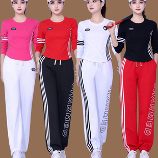 广场舞服装杨丽萍运动套装，2024春季团体，健身跳舞蹈表演衣服女