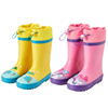 儿童雨鞋女童男童幼儿园中筒防滑宝宝雨靴防水小学生水鞋束口卡通