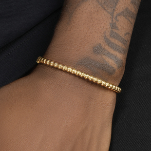 GRGR电镀18K金色手镯钛钢手链男女嘻哈欧美潮流个性手环高级感