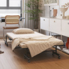 家具折叠床实木板午休床，加固易铁艺(易铁艺，)床单人折床临时床