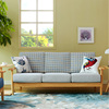 日式小户型客厅木质沙发椅北欧时尚简约双人三人位木扶手布艺沙发