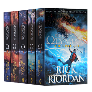 波西杰克逊第二季奥林匹斯英雄系列5册Percy Jackson Heroes of Olympus Rick Riordan畅销青少年英文原版小说TheLost Hero1-5