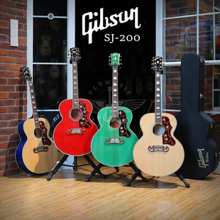 飞琴行 吉普森Gibson SJ200 Original J200 J180 全单电箱木吉他