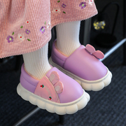 儿童棉拖鞋冬季女童卡通防水保暖毛绒，包跟家居鞋男童小孩宝宝棉鞋