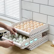 厨房冰箱鸡蛋盒收纳盒多层抽屉式保鲜收纳筐塑料，家用蛋格储物架托