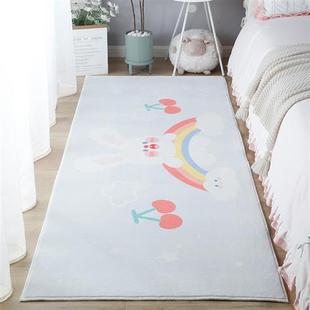 儿童房床边地毯房间卡通可爱游戏小垫子粉色kitty猫女孩卧室地垫