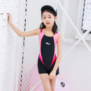 儿童泳衣女童连体宝宝中大童温泉专业训练2023年防晒12岁泳装