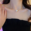 个性单颗大珍珠项链女夏季轻奢小众项圈锁骨链高级感精致颈链配饰