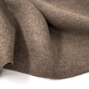 进口 棕色100%wool弹力针织羊毛料面料开衫外套布料diy