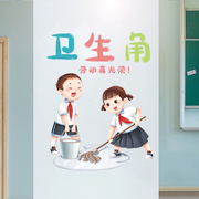小学幼儿园卫生角墙贴文化建设教室布置墙面装饰励志标语贴纸贴画