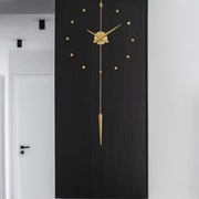 现代简约客厅时钟个性极简风家用客厅装饰挂钟创意玄关艺术静音表