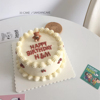 烘焙蛋糕装饰韩国ins可爱蝴蝶结，小熊生日蜡烛，儿童派对甜品台装扮