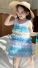 Susie苏西家夏季女童彩虹吊带裙蛋糕裙甜美公主海边沙滩裙