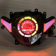 适用于铃木GSX250r改装升级天使眼大灯总成配件摩托车LED双光透镜